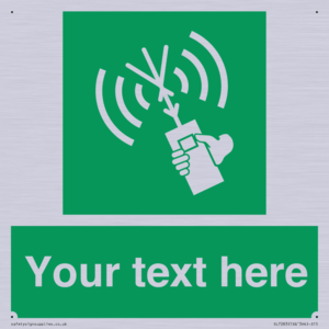 Custom sign safe condition 2way VHF radio